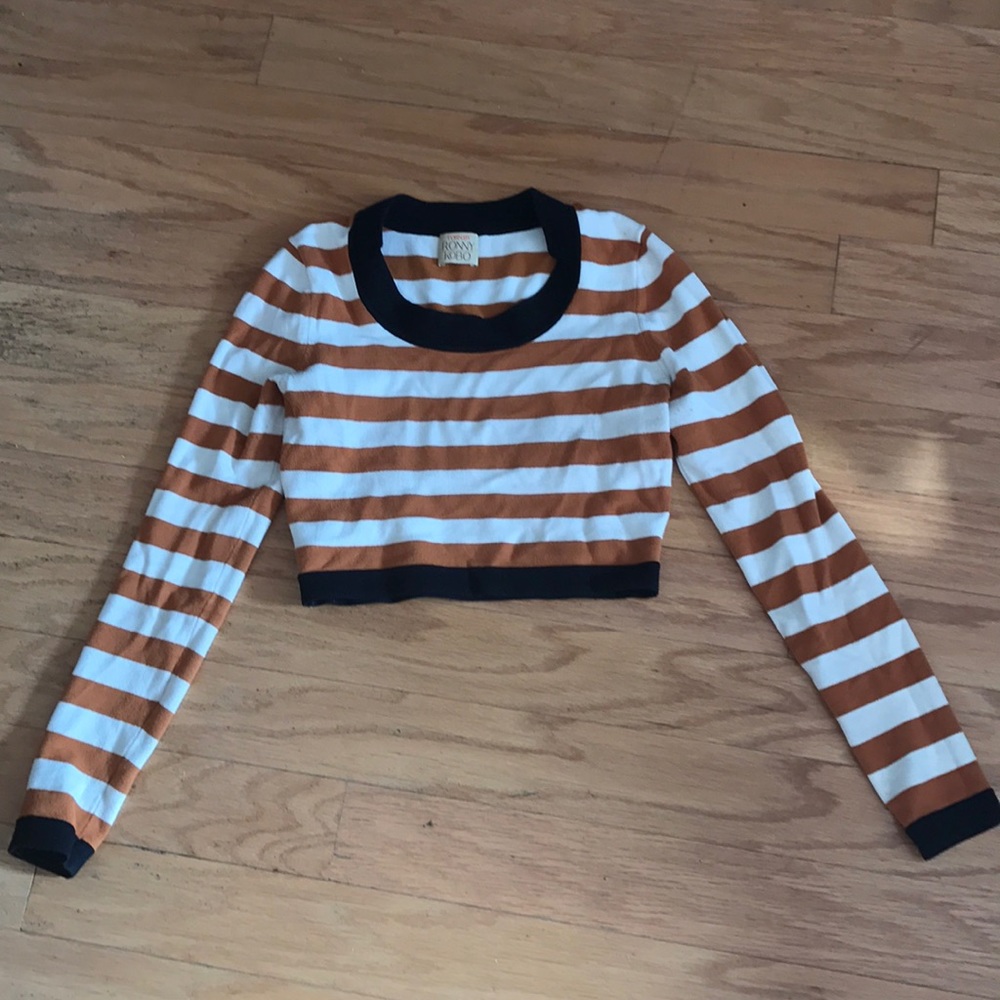 Striped Cropped Sweater